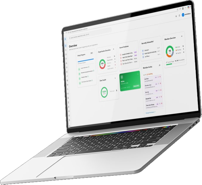 Admin Dashboard Laptop